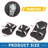 A ABSOPRO Burgundy Nonslip Gas Clutch Brake Pedal Pad Covers