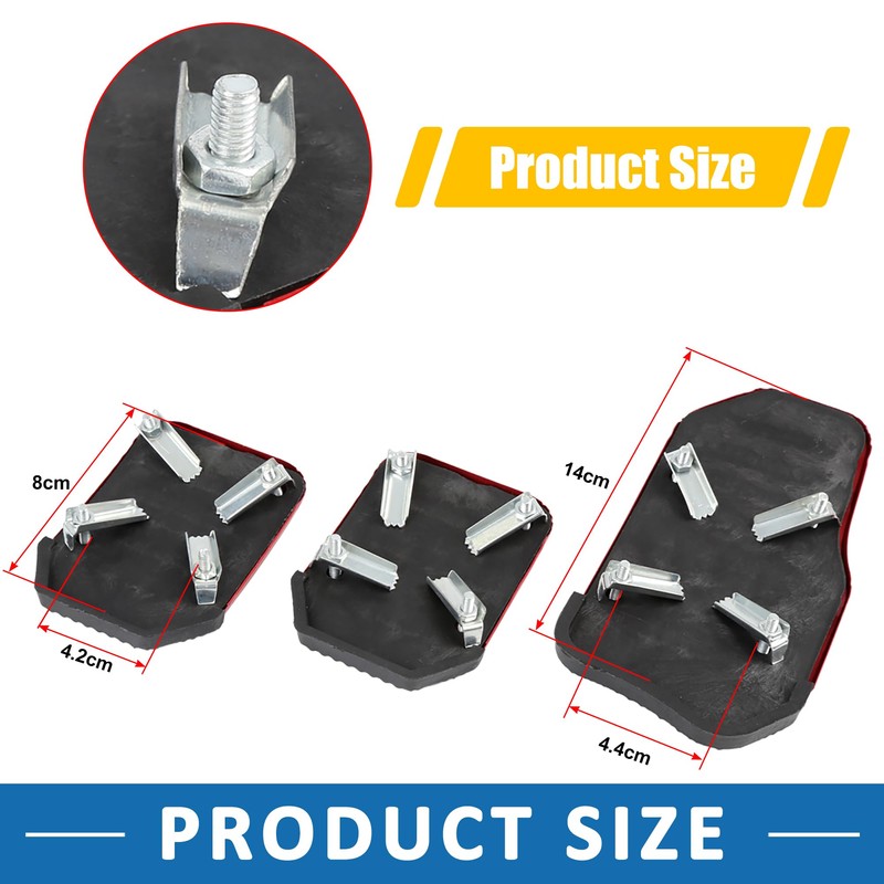 A ABSOPRO Burgundy Nonslip Gas Clutch Brake Pedal Pad Covers