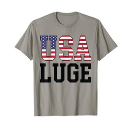 USA Flag Luge Rider - American USA Luge T-Shirt for Women Men