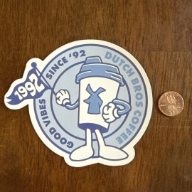 DUTCH Bros STICKER Florida GRAND Opening EXCLUSIVE Cup FLAG COFFEE