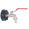 IBC Tote Adapter 1/2in Leakproof Brass Valve Coarse Thread for