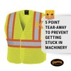 Pioneer Hi Vis 5 Point Tear Away Safety Vest -