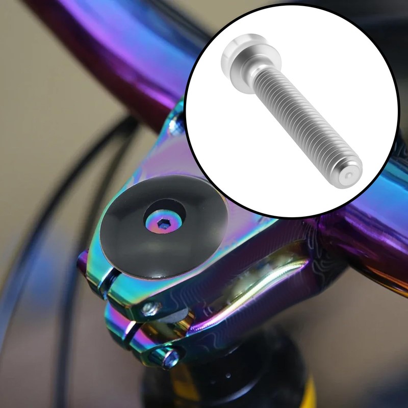 eMagTech Bike Headset Cap Bolt M6x35mm Titanium Screws Bike Stem