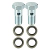 X AUTOHAUX 2 Set Universal Auto Banjo Bolt Brake Fitting