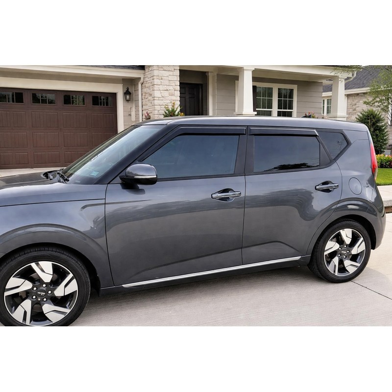 2020-2025 Tape-on Rain Guards for Kia Soul Side Window Deflector
