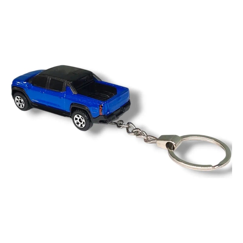 Llavero Metal Matchbox Chevy Silverado 2024 Original Azul