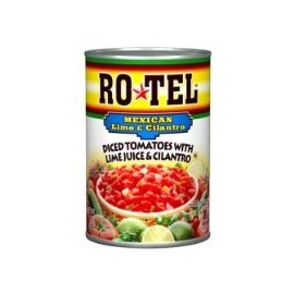 Ro-Tel, Diced Tomatoes, Mexican With Lime Juice & Cilantro 10oz Can (Pack of 3)