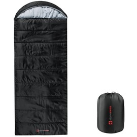 Alpine Swiss 0°C (32°F) Sleeping Bag Lightweight Waterproof with Compression Sack Adults All Seasons Camping Hiking Backpacking Travel Outdoor Indoor - Color: Gray, Specification: One Size