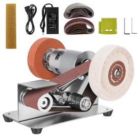 Electric Knife Sharpener, 7 Adjustable Speed Mini Belt Sander, 15 Degree Power Belt Knife Sharpener for Chef and Cutter Enthusiast