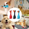 Hojalis Squeaky Dog Toys, 3 Pcs Rubber Chicken & Duck
