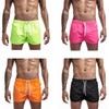 Men's Beachwear Swim Trunks Summer Shorts Fluorescent Shorts Black XXL