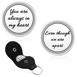 Valentine’s Day Gifts for Girlfriend Boyfriend Wife Husband Romantic Love Expression Pocket Hug Token Long Distance Relationship Keepsake Christmas Birthday Present Double Sided Message Engraved