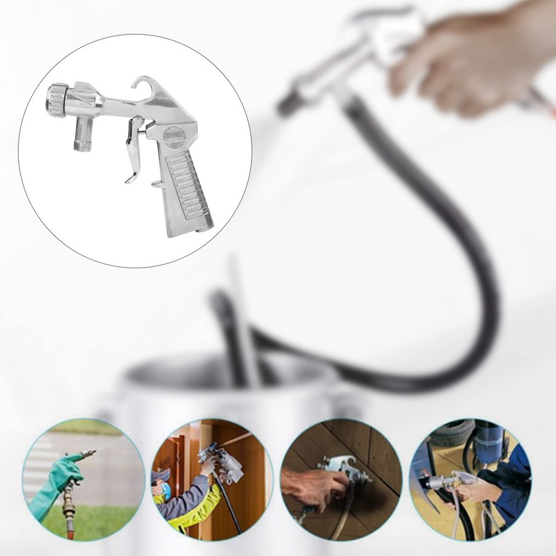 Sandblaster Compressed Air Sand Blasting Gun Air Siphon Grinding Nozzle