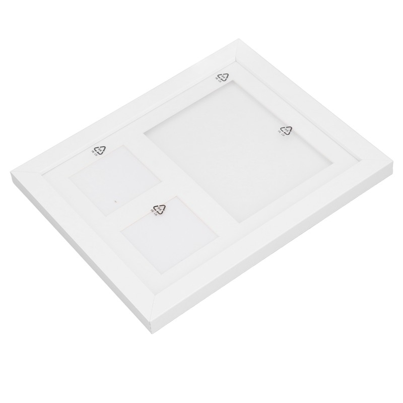 Baby Footprint Kit DIY 3 Compartment Newborn Handprint Footprint Frame