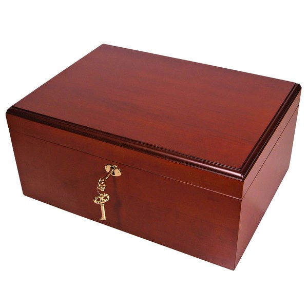 Bargain Cigar Humidor Clasico Rojo Desktop Humidor for 100 Cigars