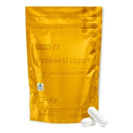 B-fit Plus Probio 11 Cepas 60 Cápsulas Probiotico Natural Sabor Sin sabor