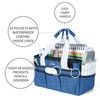 JJRING Craft Organizer Tote Bag, Art Storage Caddy with Multiple