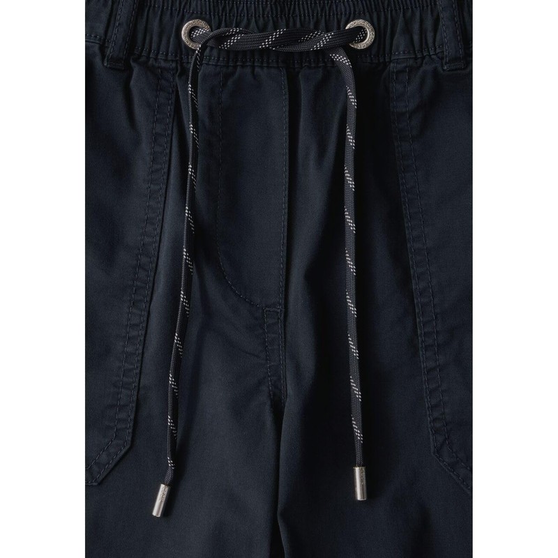 Cecil Women's Short Twill Shorts in Washed Look, Universal Blue,