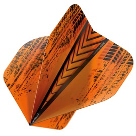Hardcore Radical Orange Extra Thick Standard Dart Flights - 4 sets Per Pack (12 Dart Flights in total)