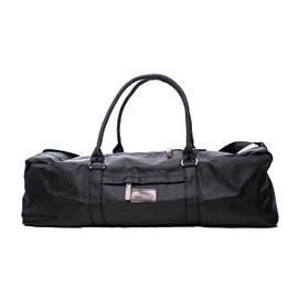 Mount Adams Yoga Mat Bag with Strap, 26" x 8" x 8", Fits Mats up to 74" x 26" x 6mm, Yoga Bag for Exercise Mat, Straps, and Blocks, Gym Duffle Bag for Sports, Workout, and Fitness, Black Ripple