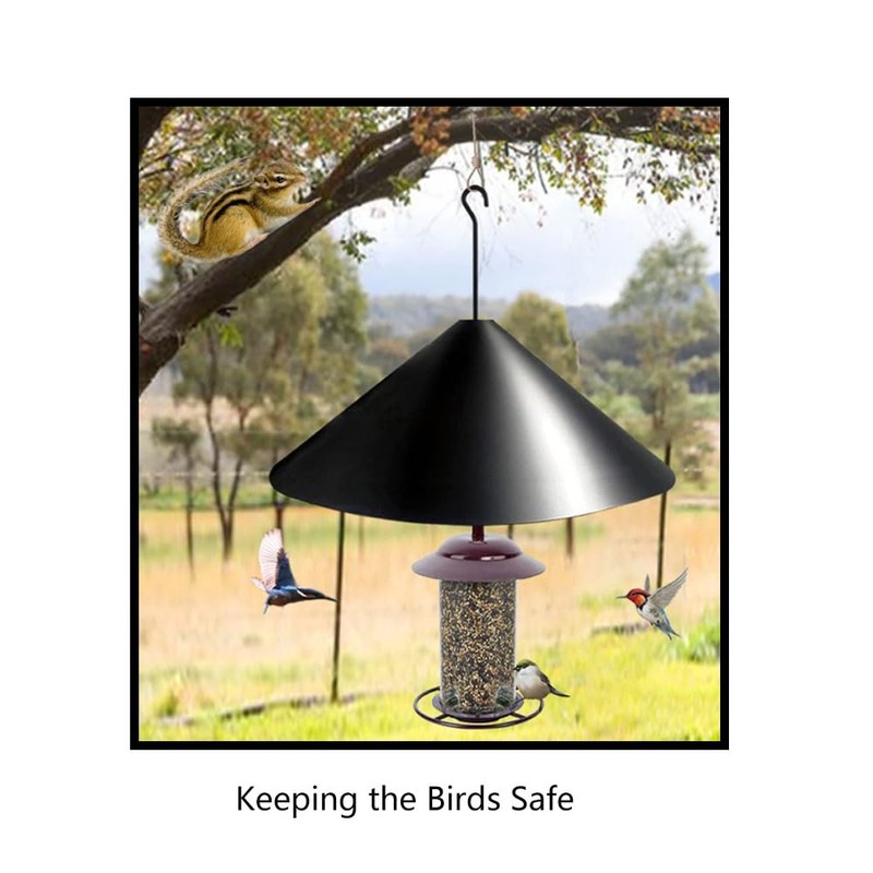 Wrap Around Bird House Guard, 16Inch Wrap Around Squirrel Baffle,