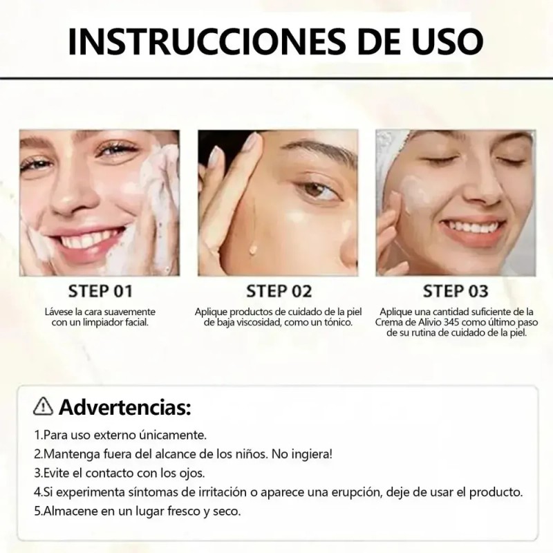 Crema De Alivio Commodity345, Crema Hidratante Facial Corean