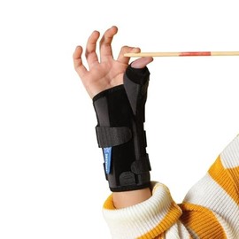 THUASNE Ligaflex Manu kids paediatric wrist & thumb immobilisation split (One Size: for 10-13cm wrist circumference, Right hand)
