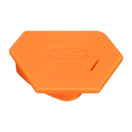 uxcell Magnetic Seam Guide for Sewing Machine, 5.7cm Polygonal Hemmer Guide with Scale, Magnet Hem Gauge for Universal Sewing Supplies and Accessories, Orange