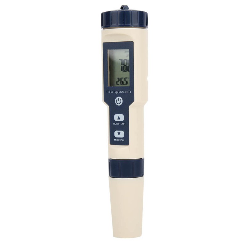 5 in 1 Portable Digital PH/Salinity/Temp/TDS/EC Meter Multifunctional Water Quality