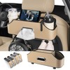 HOLDCY Car Back Seat Organizer with 2 Drink Cup Holder