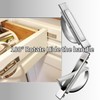 XnxnzhHo Hidden Cabinet Pulls, 2-Pack Brushed Low Profile Drawer Handles,