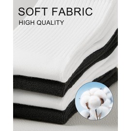 SHIZEN Womens Crew Socks 3-12 Pairs Pack Size 6-11 (S2168-3B)