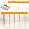 Juvielich E Clip Circlip Assortment Kit 330PCS 14 Size 304