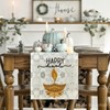 Artoid Mode Happy Diwali Table Runner, Festival of Light Marigold