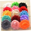 LALAFINA Burr Flower DIY Hair Accessories 30pcs Shabby Chiffon Flowers