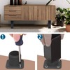 Luabue Pack of 4 Furniture Feet, Adjustable, 12 cm, Metal