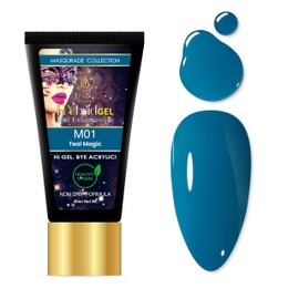 HYBA Masquerade Hybrid Gel Polish, 30ml Tube (Teal Magic) M01