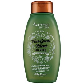 Aveeno Shampoo Fresh Greens Blend 12 Ounce (Thicken) (354ml) (3 Pack)