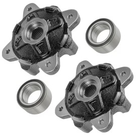 Caltric Front Left Right Wheel Hubs And Ball Bearings for Polaris Ranger 800 6X6 12-2017