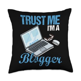 Trust Blogger Influencer Blogging Vlogging Story Influencer Throw Pillow