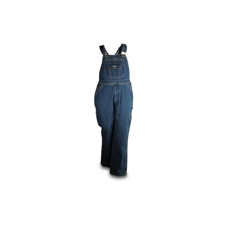 Five Brother Fleece-Lined Denim Bib Overalls, Medium-Regular