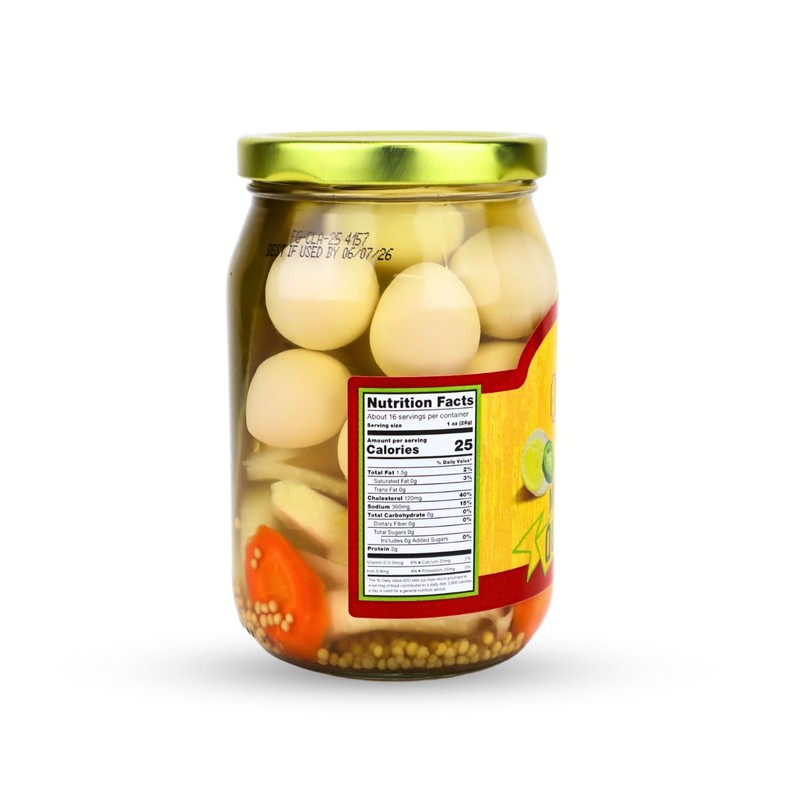 7 Farms Pickled Quail Egg 3 Pack - Mild, Jalapeno,
