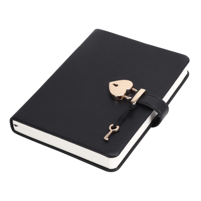 A5 Vintage Lockable Journal with Heart-Shape Lock & Key 160