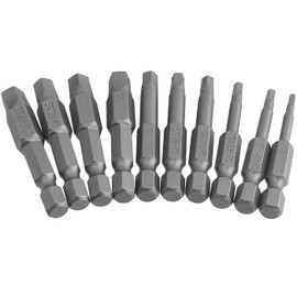 Mesee 5-Point Screwdriver Bit, Magnetic 5 Point Torx Security Head, 1/4 Inch Hex Shank H2.15-H7.55 Star Head Screw Driver Bit Set, Screwdriver Bits Set Screwdriver Kit Tools - 50 mm