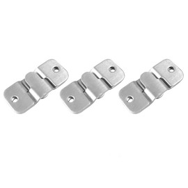 Shiwaki 3pcs Flush Mount Bracket Interlocking 43 x 19mm Photo Frame Hook Stainless Steel Picture Hanger Z Clip Bracket Headboard Wall Mount Accessories