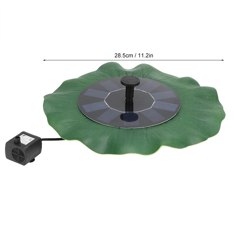 5V 1.6W Solar Water Fountain Pump Floating Landscape Fountain for