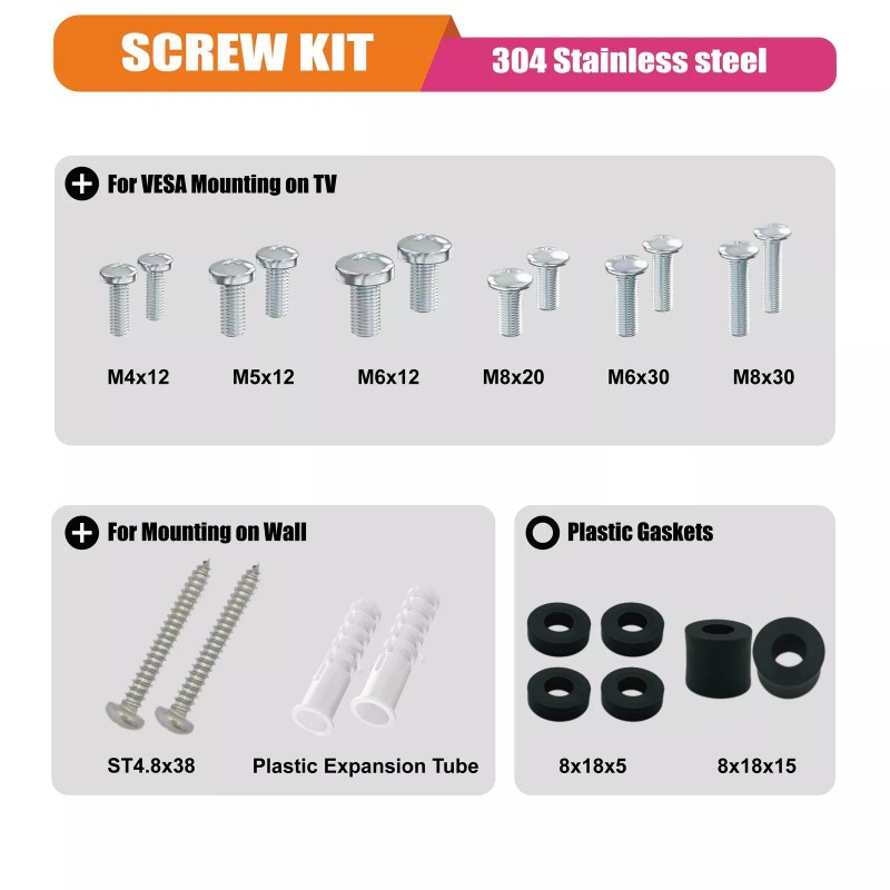 PUTOROGA TV Safety Straps No-Drill TV Straps Safety for Flat