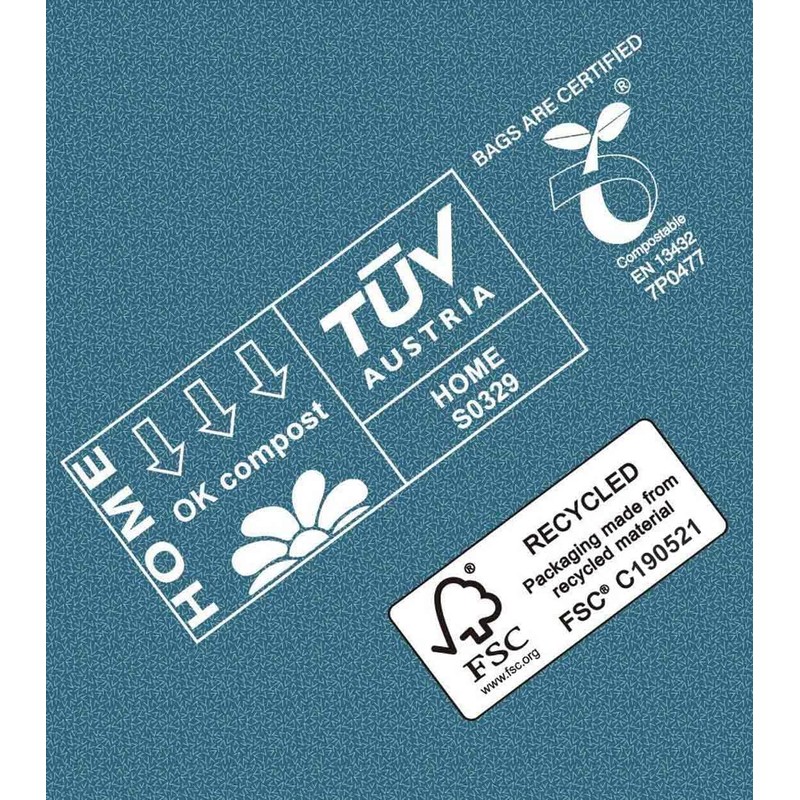 KTOB Compostable Dog Poop Bags with Cardboard Glove Small, Leak