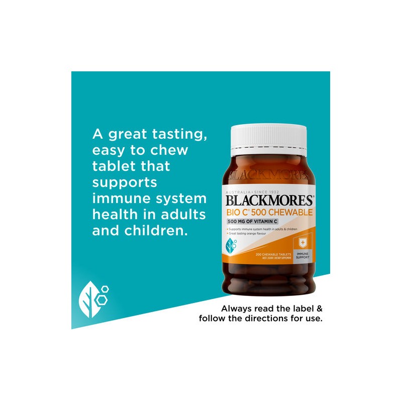 Blackmores Bio C 500mg Chewable 200 Tablets