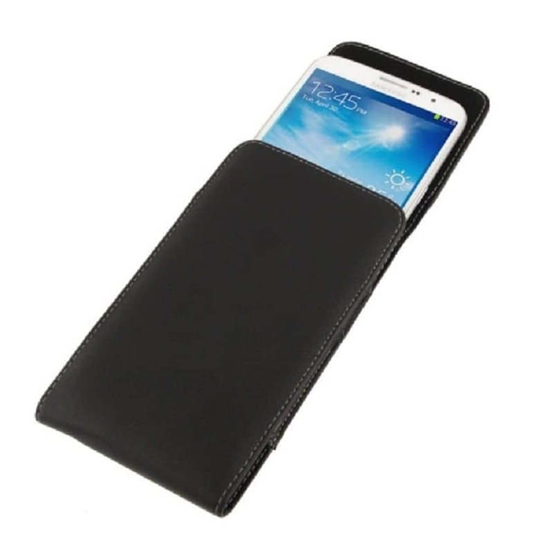 DFV mobile - Leather Flip Belt Clip Metal Case Holster